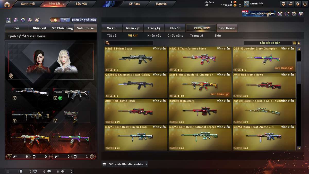 shop acc cf uy tin gia re